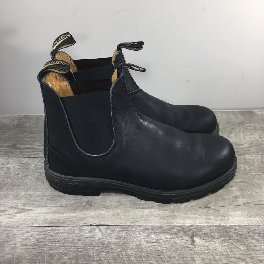 Blundstone 510 All Terrain Men’s Black Premium Leather Slip-On Chelsea Boots 9